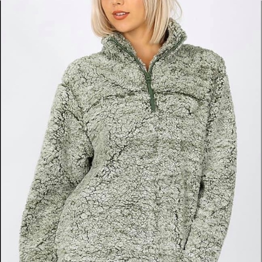 ZENANA Sherpa Pullover